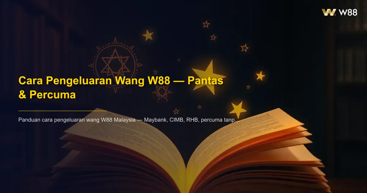 Cara Pengeluaran Wang W88 — Pantas & Percuma