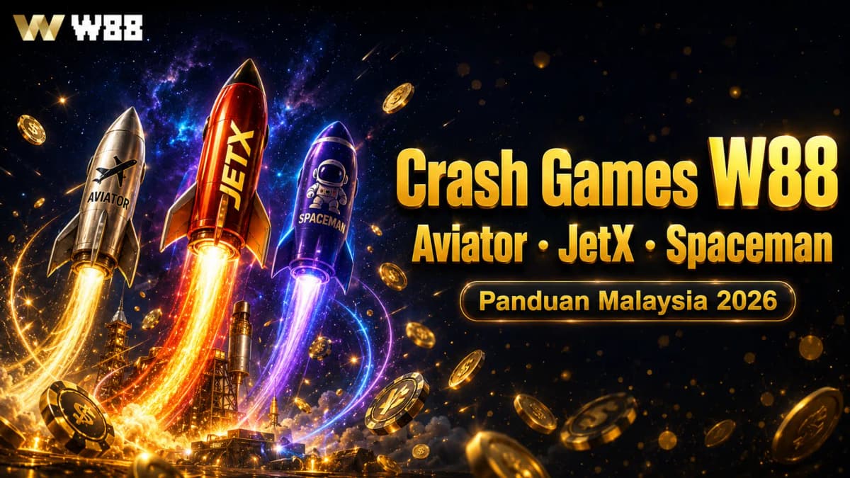 Crash Games W88 — Panduan Aviator, JetX & Spaceman Malaysia