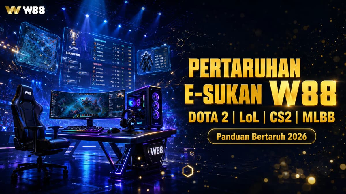 Pertaruhan E-Sukan W88 — DOTA 2, LOL, CS2 & Mobile Legends