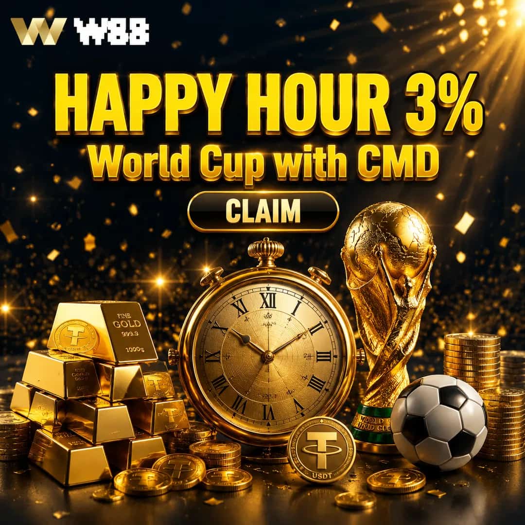 HAPPY HOUR GET 3% WORLD CUP SEASON WITH CMD